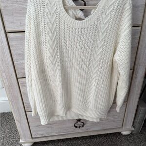 Torrid Cream Cable Knit Sweater